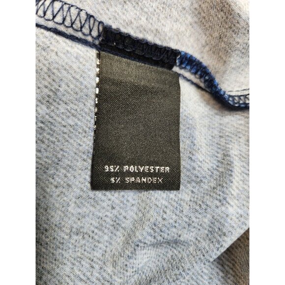 Slim Factor Womens Size 2 X Top Button Up Blouse Stretch,Roll Tab Plus Blue -23 - Picture 9 of 13